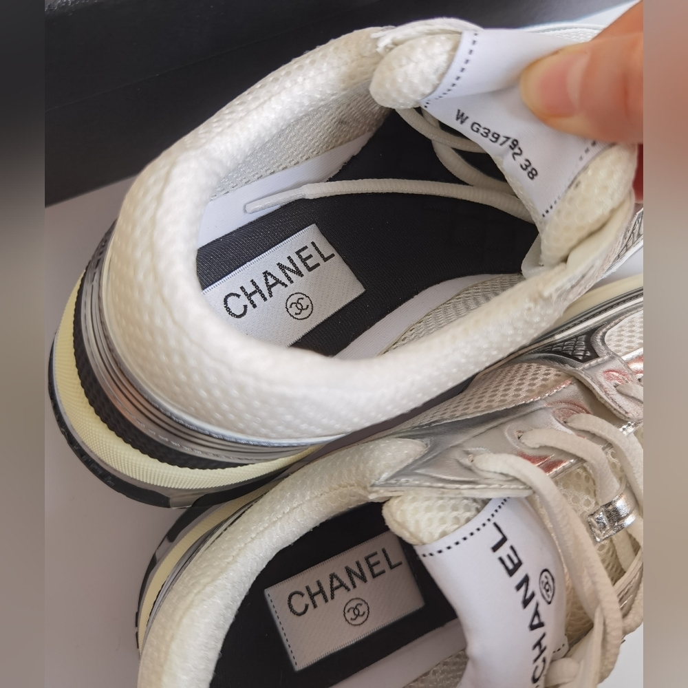 Chanel Silver Sneakers - Picture 8 of 13